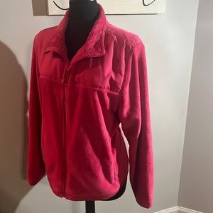 Pink fleece jacket